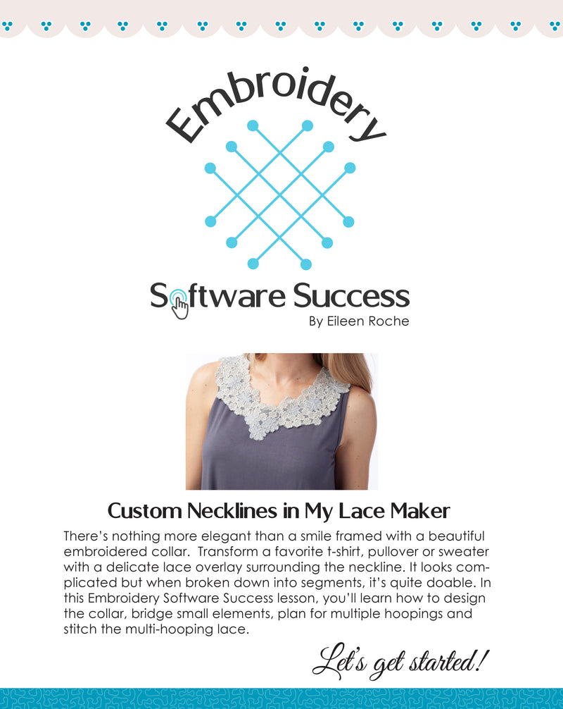 Custom Necklines in My Lace Maker™