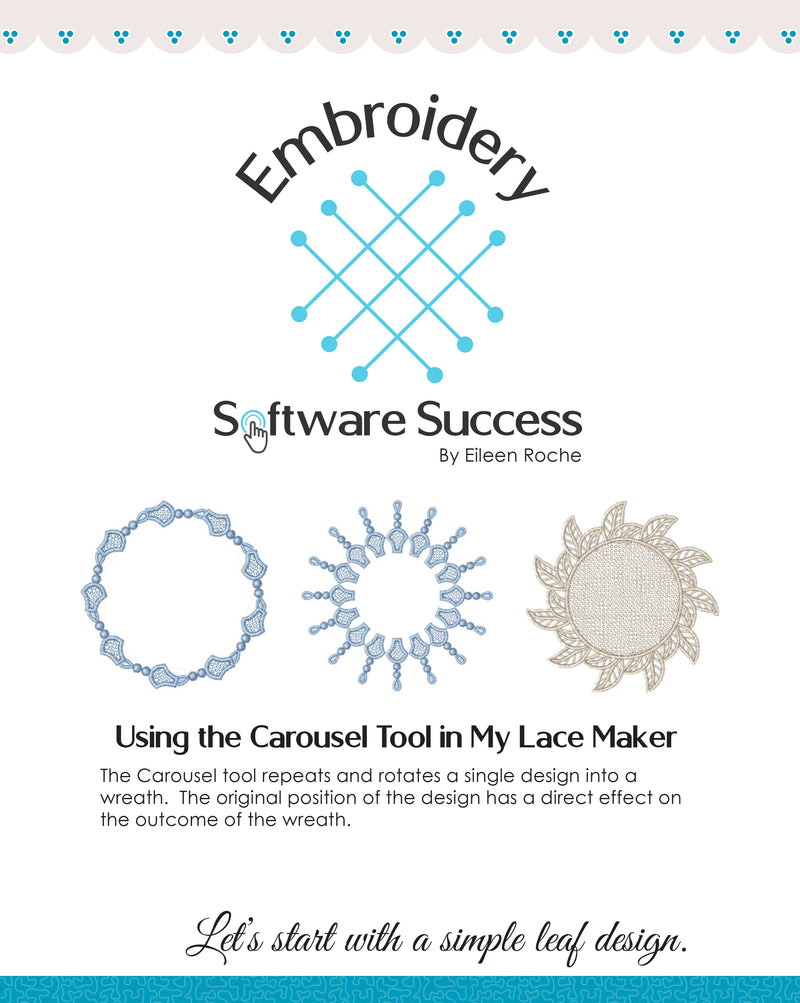 Using the Carousel & Reflect Tools in My Lace Maker™
