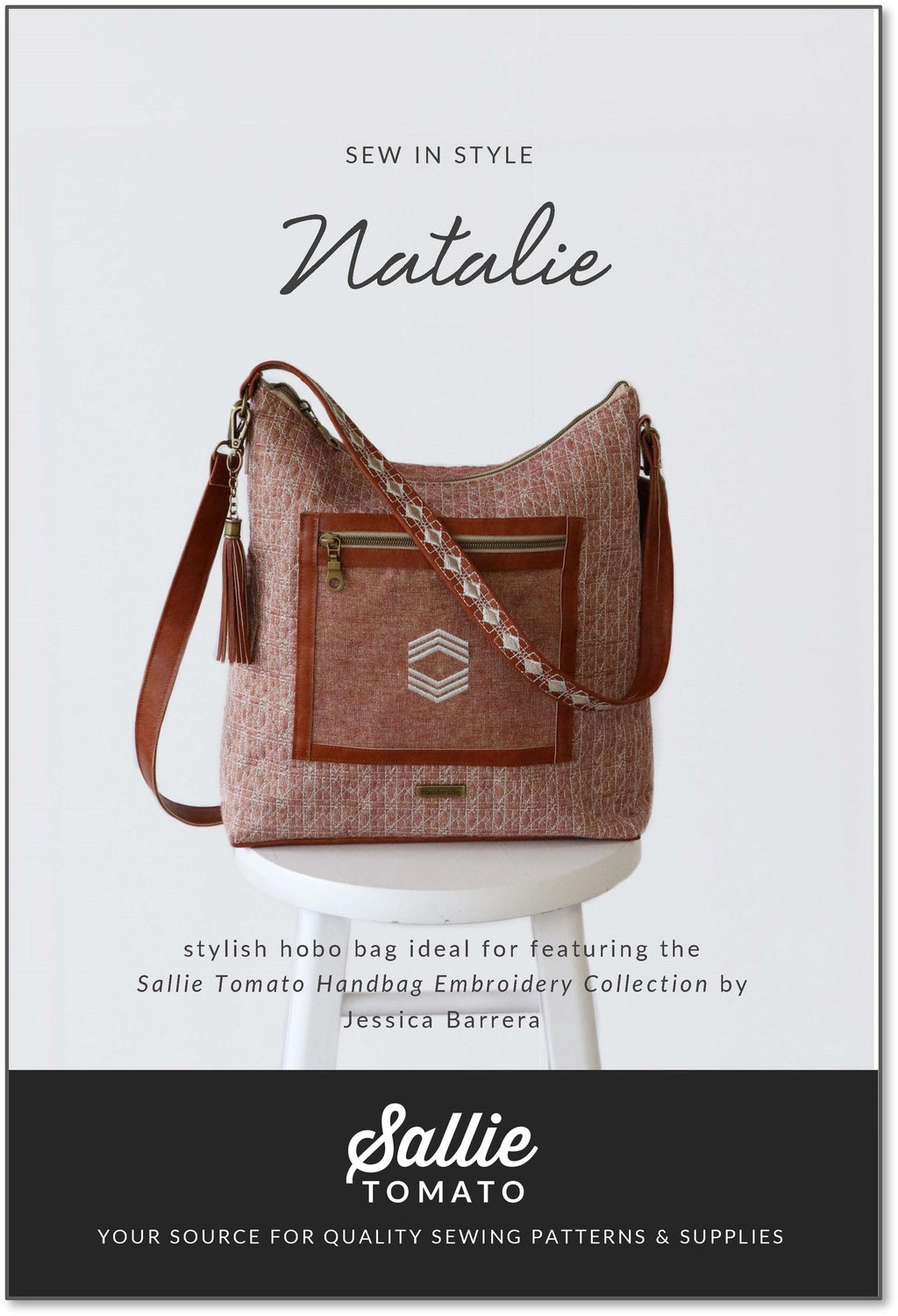 Sallie Tomato Handbag - Natalie Hobo Bag Pattern