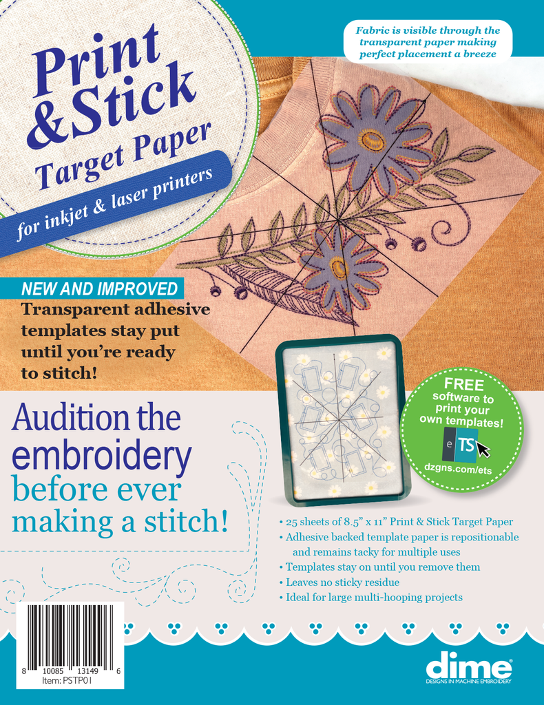 Print & Stick Target Paper