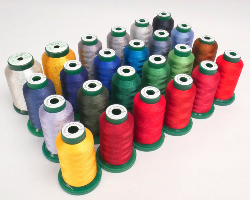 Premium Polyester Brother Machine Embroidery Thread Set of 40 Colors