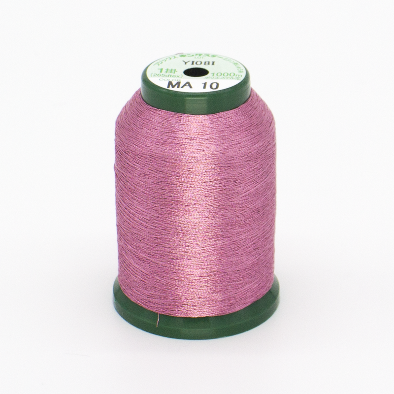 KingStar Metallic Embroidery Thread - Carnation Pink (MA10)