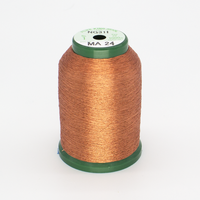 KingStar Metallic Embroidery Thread - Orange (MA24)