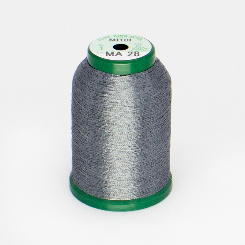 KingStar Metallic Embroidery Thread - Pewter  (MA28)