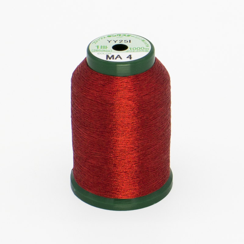 KingStar Metallic Embroidery Thread - Red (MA4)