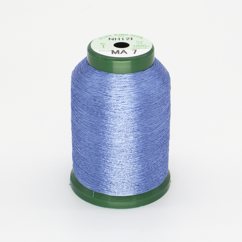 KingStar Metallic Embroidery Thread - Pacific Blue (MA7)