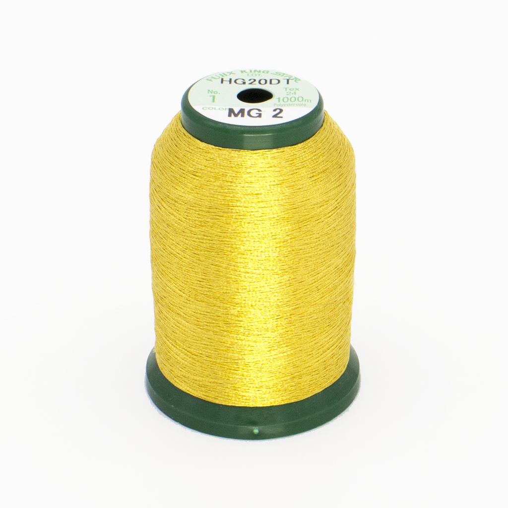KingStar Metallic 1000 Meter Embroidery Thread - Gold