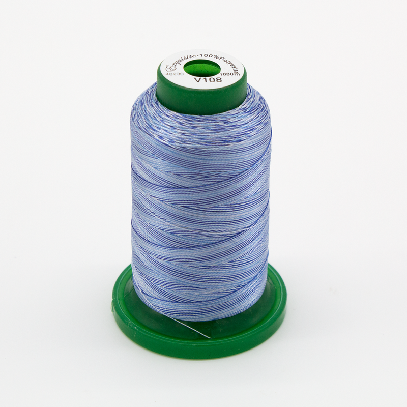 Medley™ Variegated Embroidery Thread - Denim Blues 1000 Meter (V108)