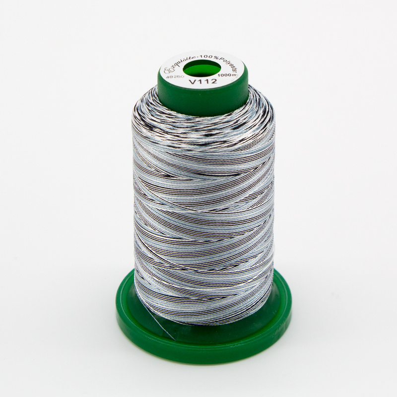Medley™ Variegated Embroidery Thread - Salt' N Pepper 1000 Meters (V112)