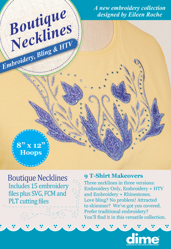 Boutique Necklines: Embroidery, Bling & HTV