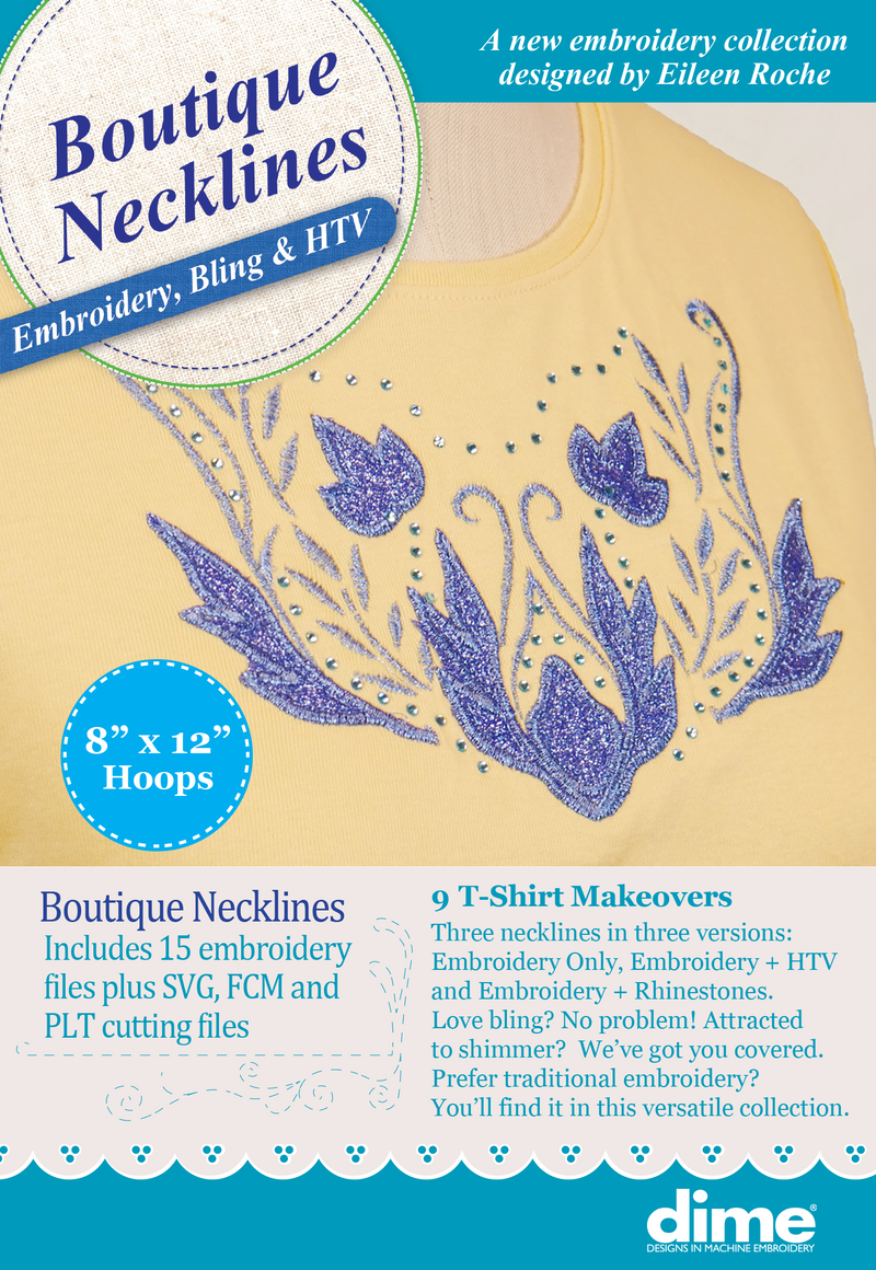 Boutique Necklines - Embroidery, Bling, & HTV