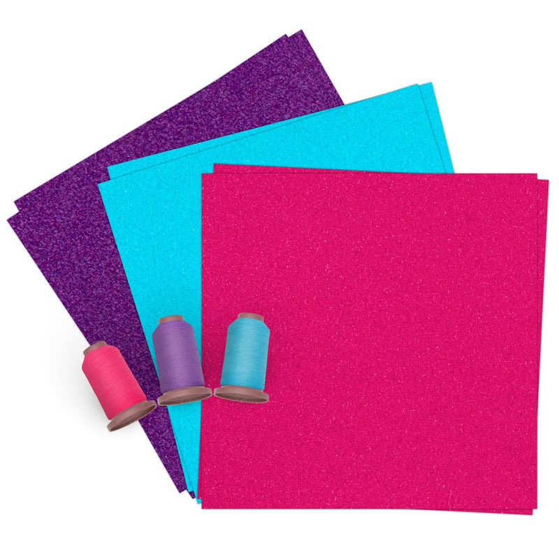 Retro Plush Vinyl Applique Kit - Multiple Colors Options Available
