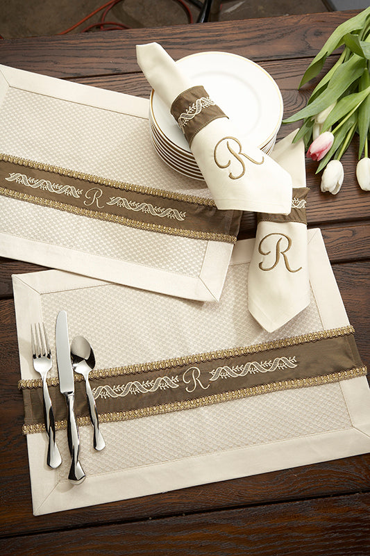 Machine Embroidered Monograms for the Home™