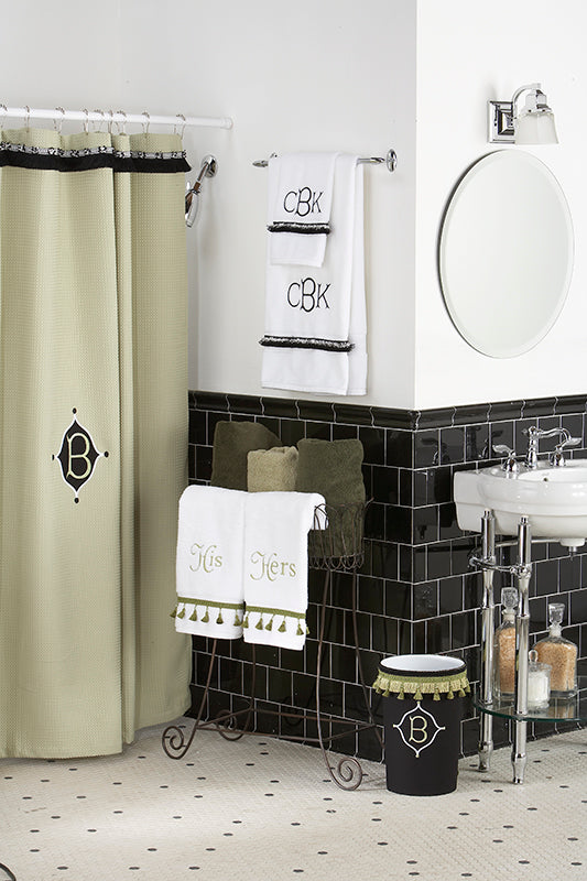 Machine Embroidered Monograms for the Home™
