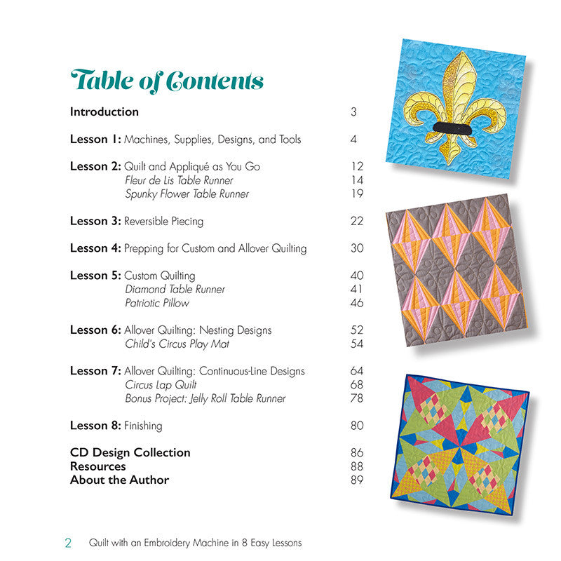 Quilt with an Embroidery Machine in 8 Easy Lessons™ eBook
