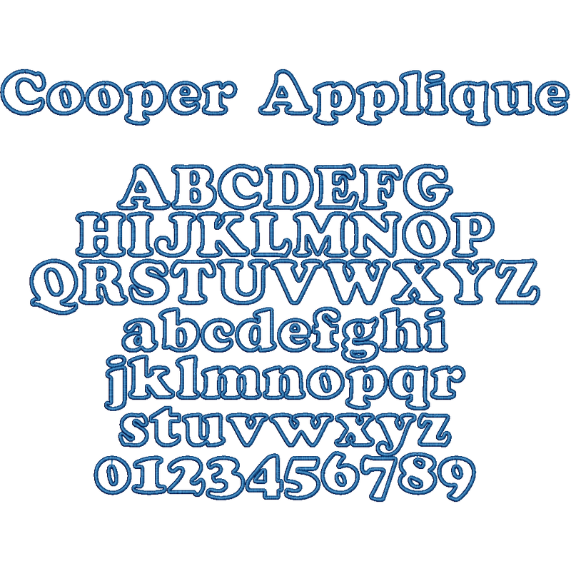 Font Collection Volume 1: Applique Fonts™