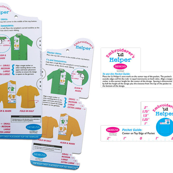 Embroiderer's Helper™ Bundle for Free Printable Embroidery Placement Ruler