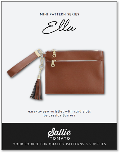 Sallie Tomato Handbag - Ella Wristlet Patten