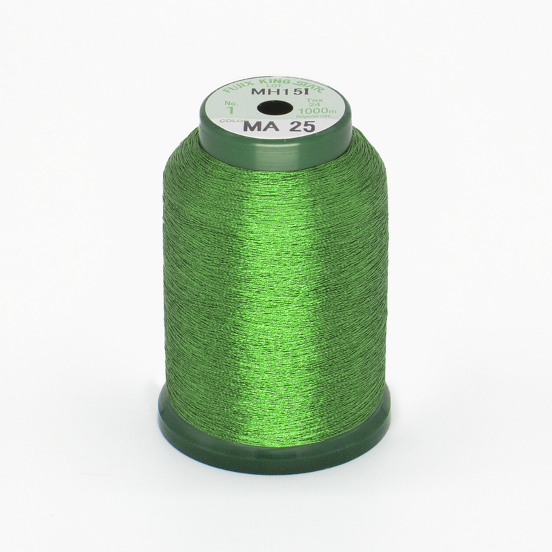 KingStar Metallic Embroidery Thread - Leaf Green (MA25)
