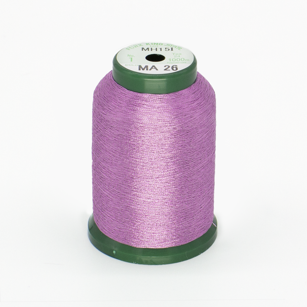 KingStar Metallic 1000 Meter Embroidery Thread - Carnation Pink