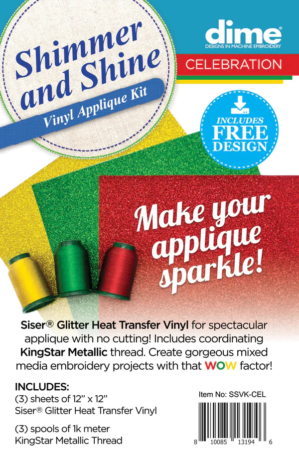 Shimmer and Shine Vinyl Applique Kit - Multiple Colors Options Available