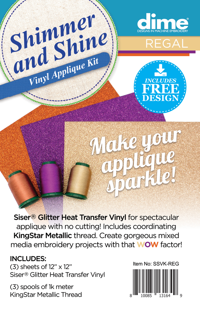 Shimmer and Shine Vinyl Applique Kit - Multiple Colors Options Available