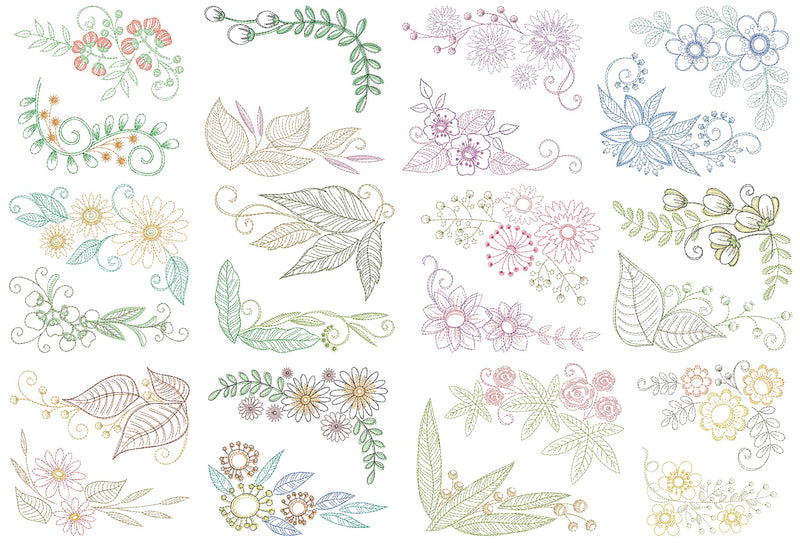 Reen Wilcoxson - Hand-Sketched Floral Borders