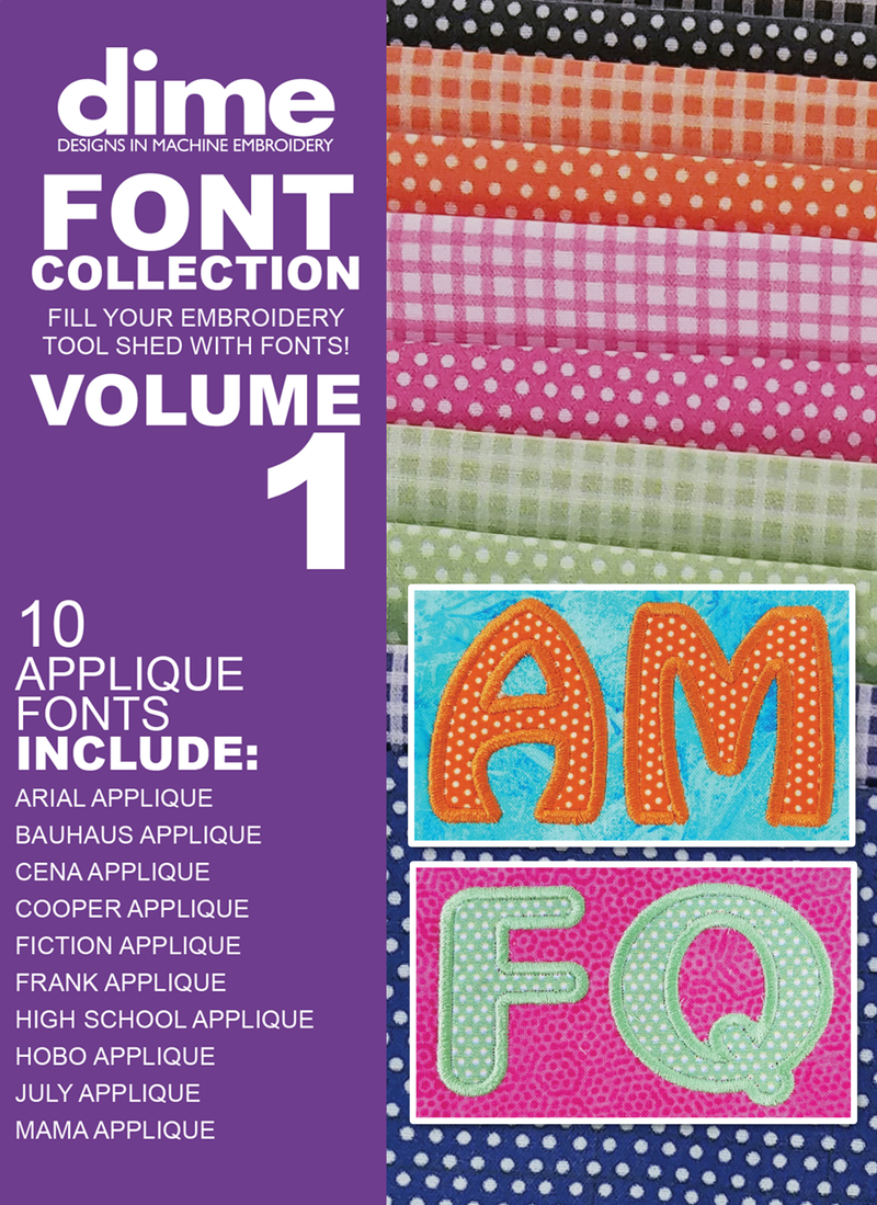 Font Collection Volume 1: Applique Fonts™