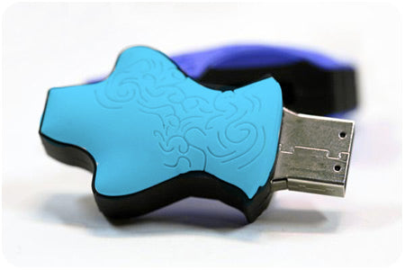 USB Flash Drive:  Dressed in Blue!
