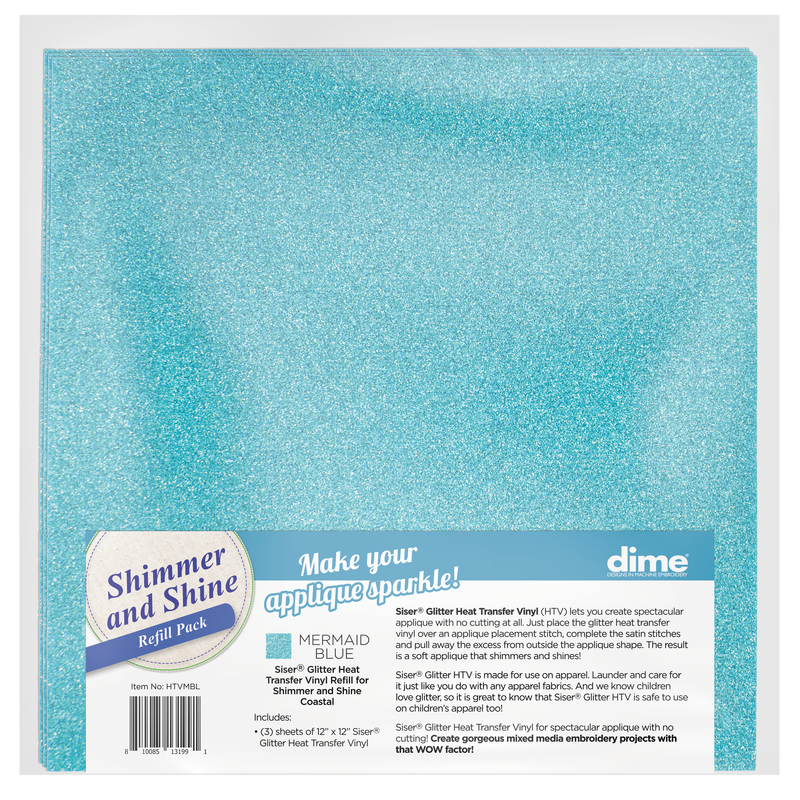  Siser Sparkle HTV 12x12 Sheet - Smooth Glitter Heat