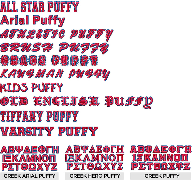 Font Collection Volume 4: Puffy Fonts™