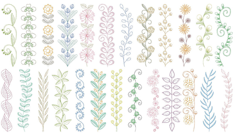 Reen Wilcoxson - Hand-Sketched Floral Borders
