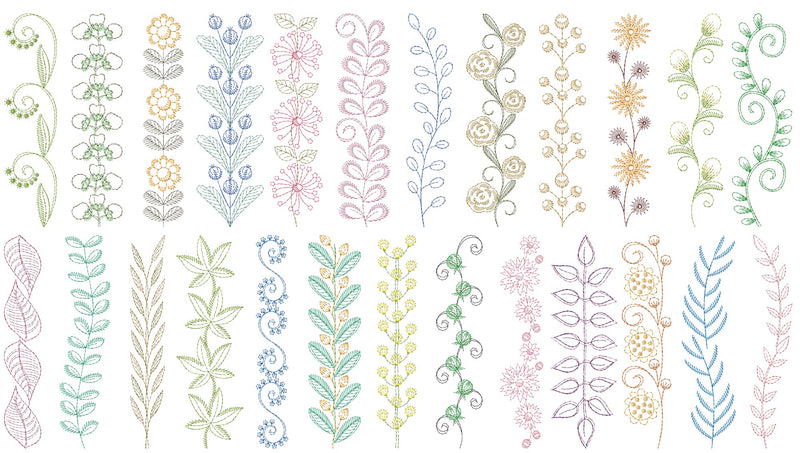 Reen Wilcoxson - Hand-Sketched Floral Borders